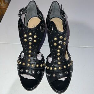 Mark Fisher, leather studded sandals size 61/2